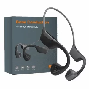 Wireless Bone Conduction Headphones with LED Battery Indicator Stereo Surround Sound Low Latency Mobile Phone Music Headphones