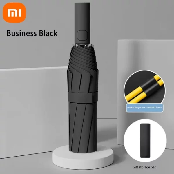 Xiaomi 24 Bone Folding Umbrella Fully Automatic Double Bone SPF 50 UV Protection Rain Resistance Strong Wind Resistance Umbrella - Image 7