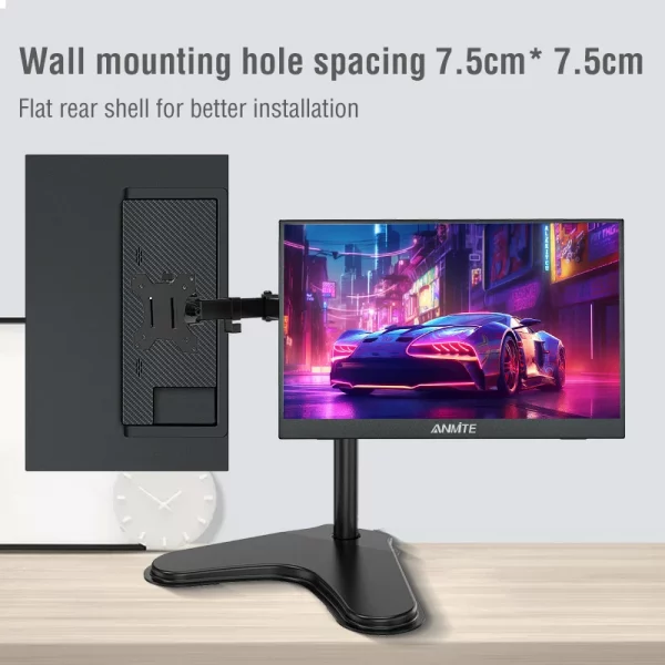 Anmite 16-Inch Portable Touch Monitor 1200P HDR 16:10 Low Blue Light For XBox PS4 / 5 Switch Cell Phone PC Loptop Extension - Image 4