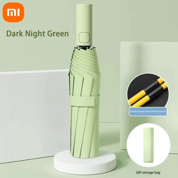 Xiaomi 24 Bone Folding Umbrella Fully Automatic Double Bone SPF 50 UV Protection Rain Resistance Strong Wind Resistance Umbrella - Image 10