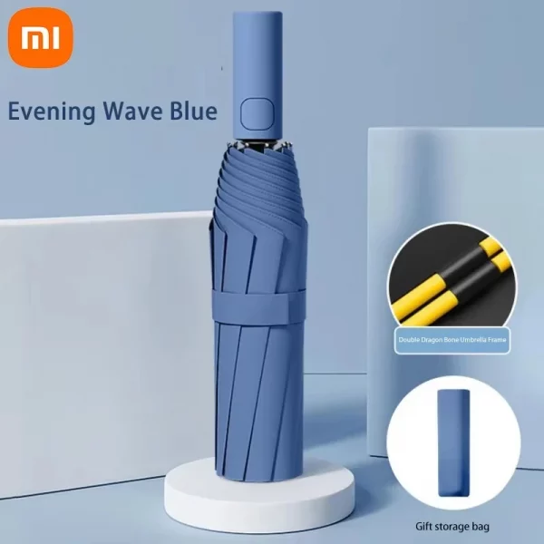 Xiaomi 24 Bone Folding Umbrella Fully Automatic Double Bone SPF 50 UV Protection Rain Resistance Strong Wind Resistance Umbrella - Image 11