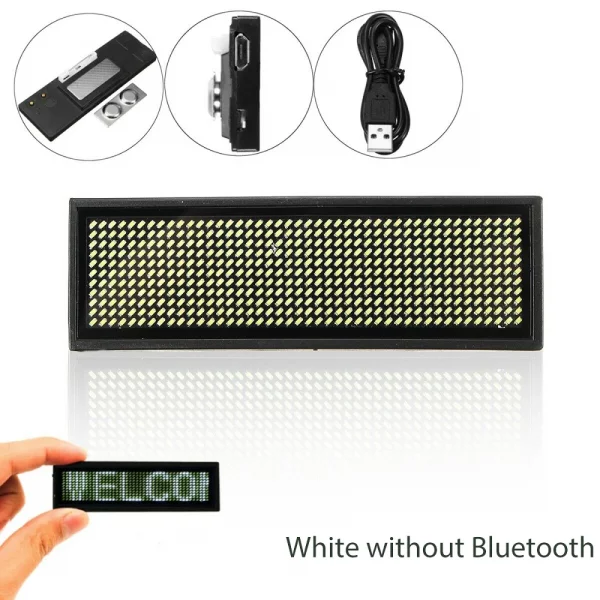 Bluetooth LED Module Name Badge DIY Programmable Scrolling Message Board Mini LED Display HD DIY Electronic Kit - Image 7