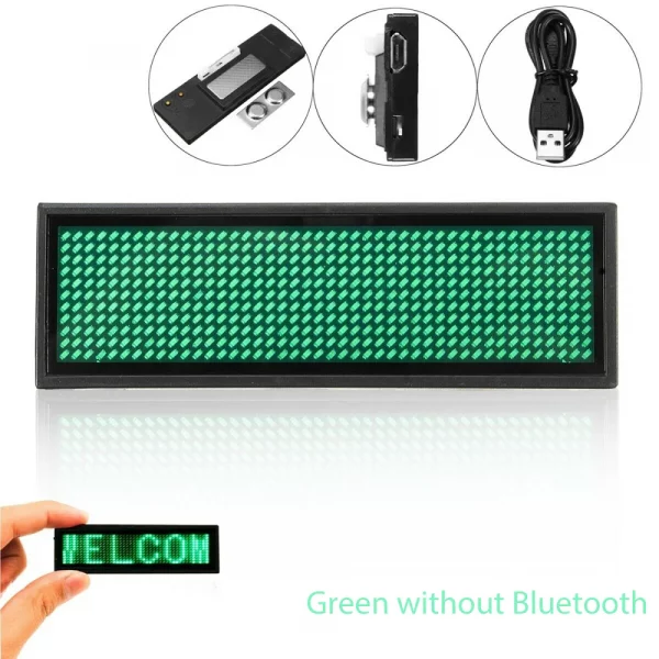 Bluetooth LED Module Name Badge DIY Programmable Scrolling Message Board Mini LED Display HD DIY Electronic Kit - Image 10