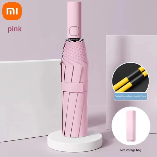 Xiaomi 24 Bone Folding Umbrella Fully Automatic Double Bone SPF 50 UV Protection Rain Resistance Strong Wind Resistance Umbrella - Image 9