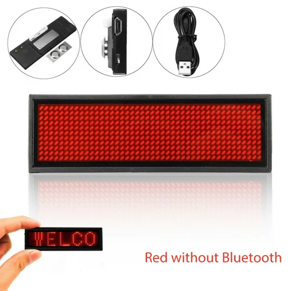 Bluetooth LED Module Name Badge DIY Programmable Scrolling Message Board Mini LED Display HD DIY Electronic Kit - Image 8