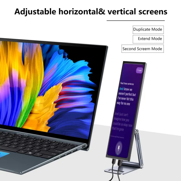 11.3 Inch Portable Touch Screen Monitor Small Size IPS Display VESA Compatible HDMI/USBC Dual Connectivity for Laptop Use - Image 3