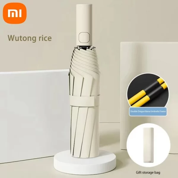Xiaomi 24 Bone Folding Umbrella Fully Automatic Double Bone SPF 50 UV Protection Rain Resistance Strong Wind Resistance Umbrella - Image 8