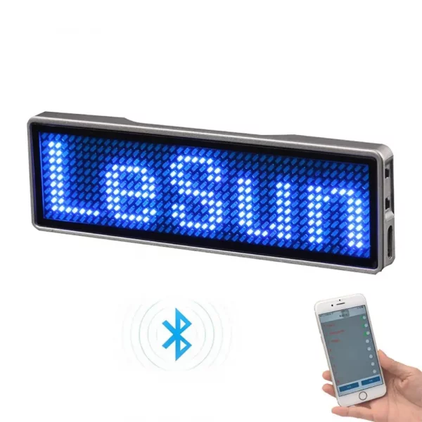 Bluetooth LED Module Name Badge DIY Programmable Scrolling Message Board Mini LED Display HD DIY Electronic Kit - Image 14