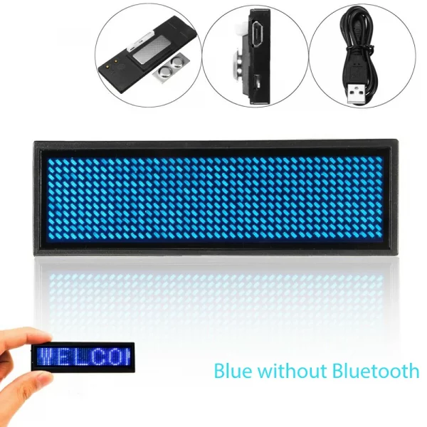 Bluetooth LED Module Name Badge DIY Programmable Scrolling Message Board Mini LED Display HD DIY Electronic Kit - Image 9